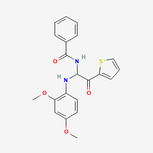 N-{1-[(2,4-dimethoxyphenyl)amino]-2-oxo-2-(thiophen-2-yl)ethyl}benzamide