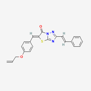 (5Z)-2-[(E)-2-phenylethenyl]-5-[4-(prop-2-en-1-yloxy)benzylidene][1,3]thiazolo[3,2-b][1,2,4]triazol-6(5H)-one