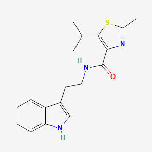 N-[2-(1H-indol-3-yl)ethyl]-5-isopropyl-2-methyl-1,3-thiazole-4-carboxamide