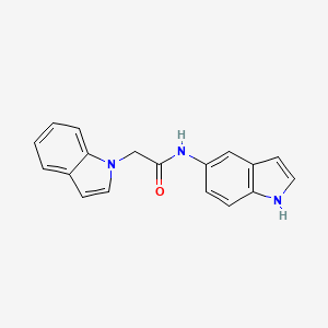 molecular formula C18H15N3O B11147086 2-(1H-indol-1-yl)-N-(1H-indol-5-yl)acetamide 