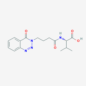 molecular formula C16H20N4O4 B11147088 (2S)-3-methyl-2-[4-(4-oxo-1,2,3-benzotriazin-3-yl)butanoylamino]butanoic acid CAS No. 958984-73-1