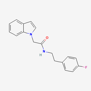 N-[2-(4-fluorophenyl)ethyl]-2-(1H-indol-1-yl)acetamide