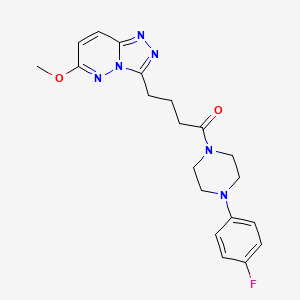 1-[4-(4-Fluorophenyl)piperazino]-4-(6-methoxy[1,2,4]triazolo[4,3-b]pyridazin-3-yl)-1-butanone