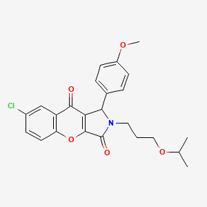 7-Chloro-1-(4-methoxyphenyl)-2-[3-(propan-2-yloxy)propyl]-1,2-dihydrochromeno[2,3-c]pyrrole-3,9-dione