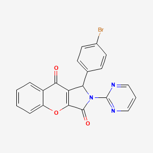 1-(4-Bromophenyl)-2-(pyrimidin-2-yl)-1,2-dihydrochromeno[2,3-c]pyrrole-3,9-dione