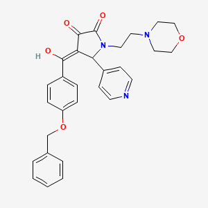 4-{[4-(benzyloxy)phenyl]carbonyl}-3-hydroxy-1-[2-(morpholin-4-yl)ethyl]-5-(pyridin-4-yl)-1,5-dihydro-2H-pyrrol-2-one