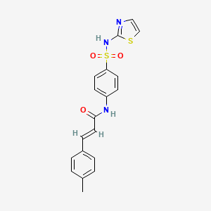 (2E)-3-(4-methylphenyl)-N-[4-(1,3-thiazol-2-ylsulfamoyl)phenyl]prop-2-enamide