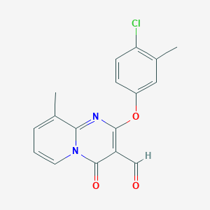 2-(4-chloro-3-methylphenoxy)-9-methyl-4-oxo-4H-pyrido[1,2-a]pyrimidine-3-carbaldehyde