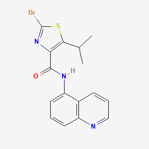 2-bromo-5-isopropyl-N-(5-quinolyl)-1,3-thiazole-4-carboxamide