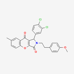 1-(3,4-Dichlorophenyl)-2-[2-(4-methoxyphenyl)ethyl]-7-methyl-1,2-dihydrochromeno[2,3-c]pyrrole-3,9-dione