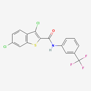 3,6-dichloro-N-[3-(trifluoromethyl)phenyl]-1-benzothiophene-2-carboxamide