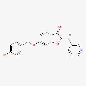 6-[(4-Bromophenyl)methoxy]-2-(3-pyridylmethylene)benzo[b]furan-3-one