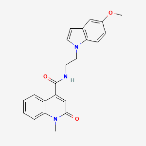 N-[2-(5-methoxy-1H-indol-1-yl)ethyl]-1-methyl-2-oxo-1,2-dihydro-4-quinolinecarboxamide