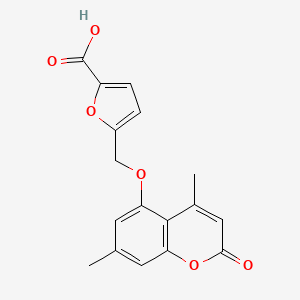 5-{[(4,7-dimethyl-2-oxo-2H-chromen-5-yl)oxy]methyl}-2-furoic acid