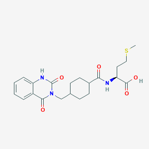 N-({4-[(2-hydroxy-4-oxoquinazolin-3(4H)-yl)methyl]cyclohexyl}carbonyl)-L-methionine