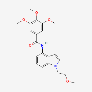 3,4,5-trimethoxy-N-[1-(2-methoxyethyl)-1H-indol-4-yl]benzamide