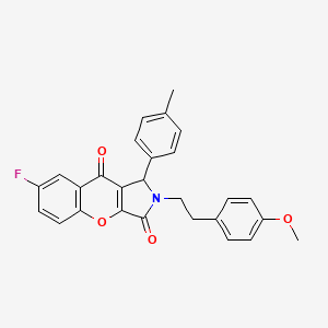 7-Fluoro-2-[2-(4-methoxyphenyl)ethyl]-1-(4-methylphenyl)-1,2-dihydrochromeno[2,3-c]pyrrole-3,9-dione