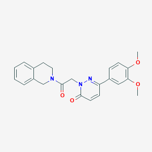 2-[2-(3,4-dihydroisoquinolin-2(1H)-yl)-2-oxoethyl]-6-(3,4-dimethoxyphenyl)pyridazin-3(2H)-one