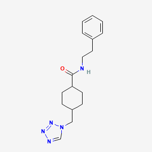 trans-N-(2-phenylethyl)-4-(1H-tetrazol-1-ylmethyl)cyclohexanecarboxamide