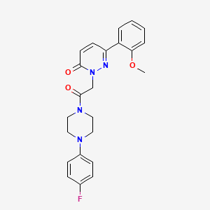 2-{2-[4-(4-fluorophenyl)piperazino]-2-oxoethyl}-6-(2-methoxyphenyl)-3(2H)-pyridazinone