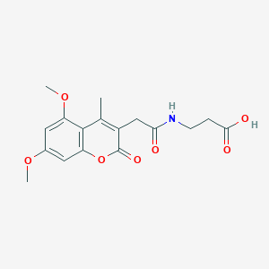 N-[(5,7-dimethoxy-4-methyl-2-oxo-2H-chromen-3-yl)acetyl]-beta-alanine