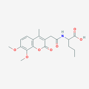 N-[(7,8-dimethoxy-4-methyl-2-oxo-2H-chromen-3-yl)acetyl]norvaline