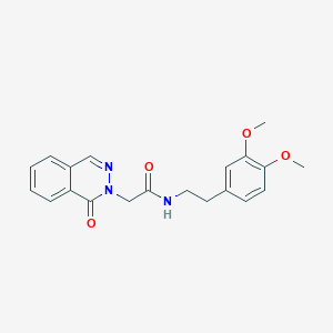 molecular formula C20H21N3O4 B11147611 N~1~-(3,4-dimethoxyphenethyl)-2-[1-oxo-2(1H)-phthalazinyl]acetamide 