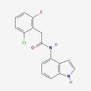 2-(2-chloro-6-fluorophenyl)-N-(1H-indol-4-yl)acetamide