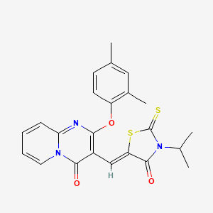 5-{(Z)-1-[2-(2,4-dimethylphenoxy)-4-oxo-4H-pyrido[1,2-a]pyrimidin-3-yl]methylidene}-3-isopropyl-2-thioxo-1,3-thiazolan-4-one