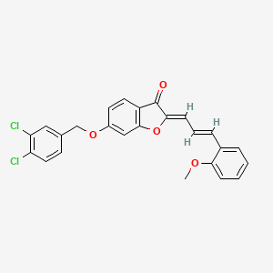 6-[(3,4-dichlorobenzyl)oxy]-2-[(Z,2E)-3-(2-methoxyphenyl)-2-propenylidene]-1-benzofuran-3-one