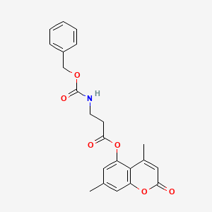 4,7-dimethyl-2-oxo-2H-chromen-5-yl N-[(benzyloxy)carbonyl]-beta-alaninate