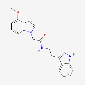 N-[2-(1H-indol-3-yl)ethyl]-2-(4-methoxy-1H-indol-1-yl)acetamide