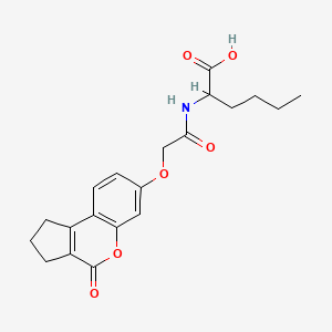 N-{[(4-oxo-1,2,3,4-tetrahydrocyclopenta[c]chromen-7-yl)oxy]acetyl}norleucine