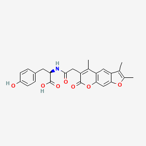 N-[(2,3,5-trimethyl-7-oxo-7H-furo[3,2-g]chromen-6-yl)acetyl]-D-tyrosine