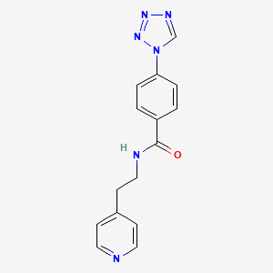 N-[2-(4-pyridyl)ethyl]-4-(1H-1,2,3,4-tetraazol-1-yl)benzamide