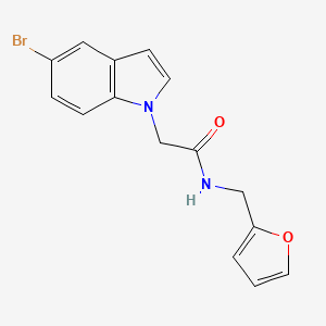 molecular formula C15H13BrN2O2 B11147836 2-(5-bromo-1H-indol-1-yl)-N-(2-furylmethyl)acetamide 