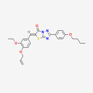 (5Z)-2-(4-butoxyphenyl)-5-[3-ethoxy-4-(prop-2-en-1-yloxy)benzylidene][1,3]thiazolo[3,2-b][1,2,4]triazol-6(5H)-one