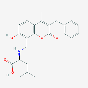 N-[(3-benzyl-7-hydroxy-4-methyl-2-oxo-2H-chromen-8-yl)methyl]-L-leucine