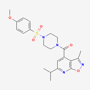 6-Isopropyl-4-({4-[(4-methoxyphenyl)sulfonyl]-1-piperazinyl}carbonyl)-3-methylisoxazolo[5,4-b]pyridine