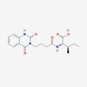 N-[4-(2,4-dioxo-1,4-dihydroquinazolin-3(2H)-yl)butanoyl]-L-isoleucine