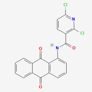 molecular formula C20H10Cl2N2O3 B11147972 2,6-dichloro-N~3~-(9,10-dioxo-9,10-dihydro-1-anthracenyl)nicotinamide 