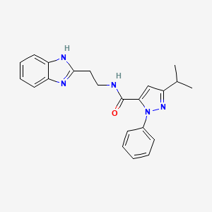 N-[2-(1H-1,3-benzimidazol-2-yl)ethyl]-3-isopropyl-1-phenyl-1H-pyrazole-5-carboxamide