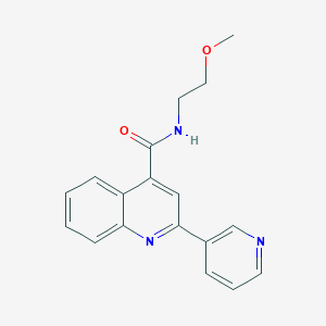 N-(2-methoxyethyl)-2-(3-pyridinyl)-4-quinolinecarboxamide