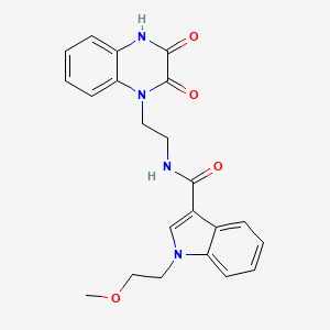 N-[2-(2,3-dioxo-3,4-dihydroquinoxalin-1(2H)-yl)ethyl]-1-(2-methoxyethyl)-1H-indole-3-carboxamide