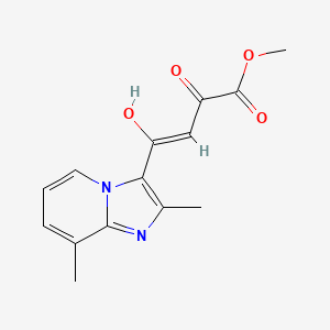 Methyl (3Z)-4-{2,8-dimethylimidazo[1,2-A]pyridin-3-YL}-4-hydroxy-2-oxobut-3-enoate