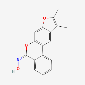 9,10-Dimethyl-5H-benzo[C]furo[3,2-G]chromen-5-one oxime