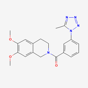 (6,7-dimethoxy-3,4-dihydroisoquinolin-2(1H)-yl)[3-(5-methyl-1H-tetrazol-1-yl)phenyl]methanone