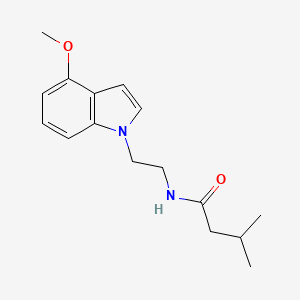 N-[2-(4-methoxy-1H-indol-1-yl)ethyl]-3-methylbutanamide