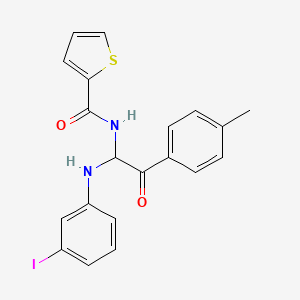 N-{1-[(3-iodophenyl)amino]-2-(4-methylphenyl)-2-oxoethyl}thiophene-2-carboxamide