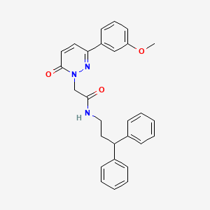 molecular formula C28H27N3O3 B11148229 N-(3,3-diphenylpropyl)-2-(3-(3-methoxyphenyl)-6-oxopyridazin-1(6H)-yl)acetamide 